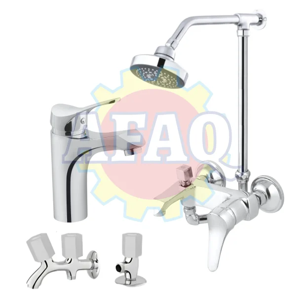 Flat Lever Bathroom Shower Set